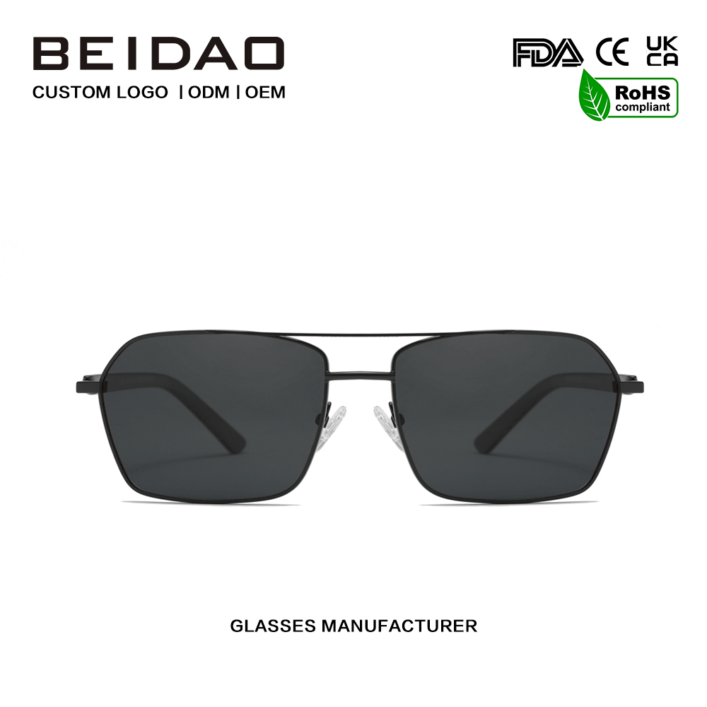 แว่นกันแดดเลนส์อลูมิเนียมอัลลอยด์ UV400 สำหรับผู้ชายขับรถ