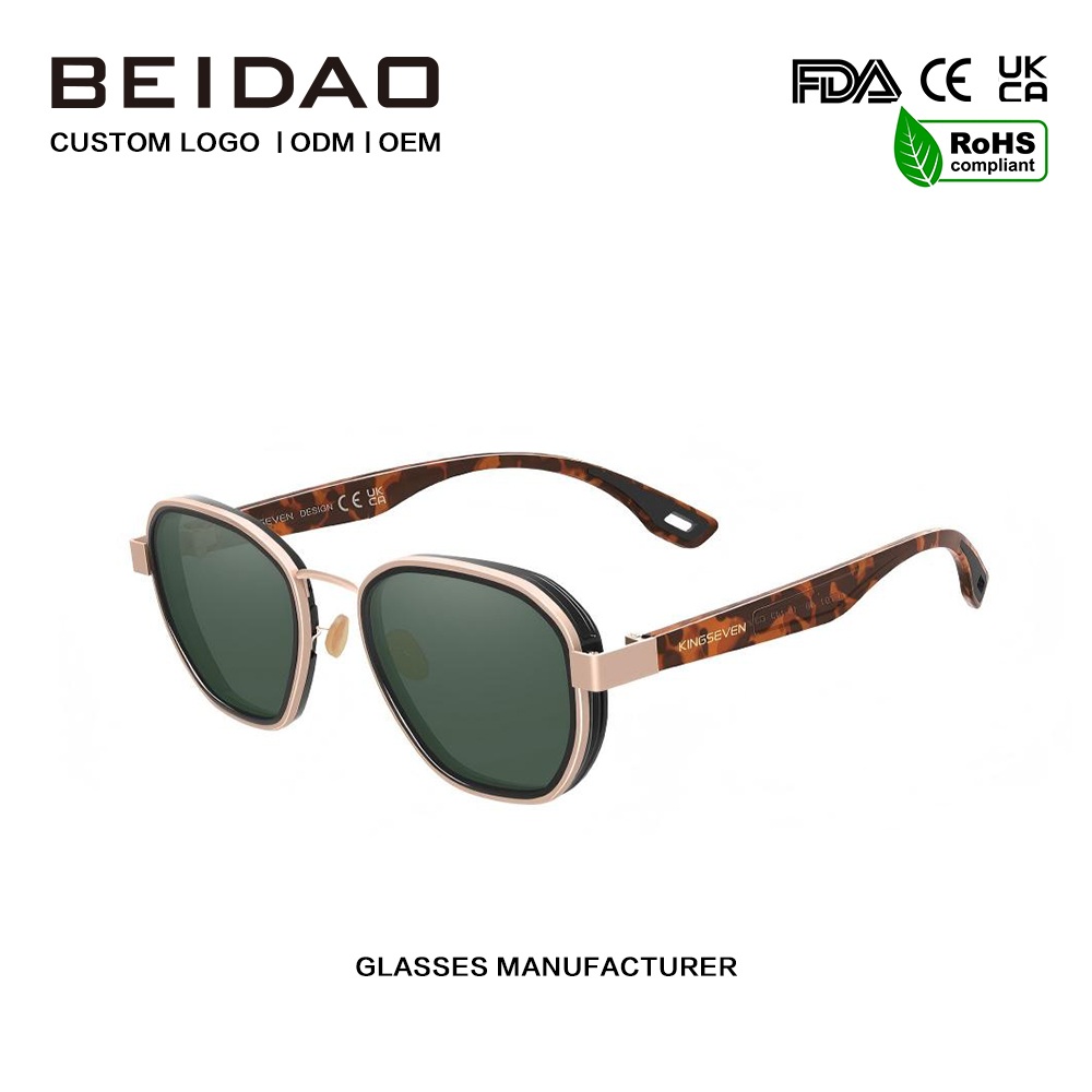 แว่นกันแดดโพลาไรซ์อลูมิเนียมสะท้อนแสงคลาสสิก