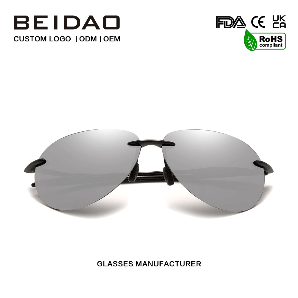 แว่นกันแดดไร้กรอบ Ultralight TR90 ดีไซน์ใหม่สำหรับผู้ชาย